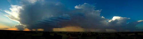 Multiple storms rain along Timbuktu's horizon