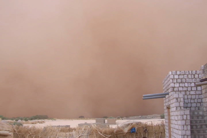 Dust storm over Timbuktu