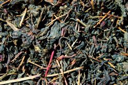 dried wild hibiscus leaves